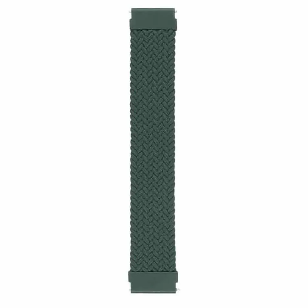20mm PinFit Braided Elastic Loop Strap - Army Green, XS