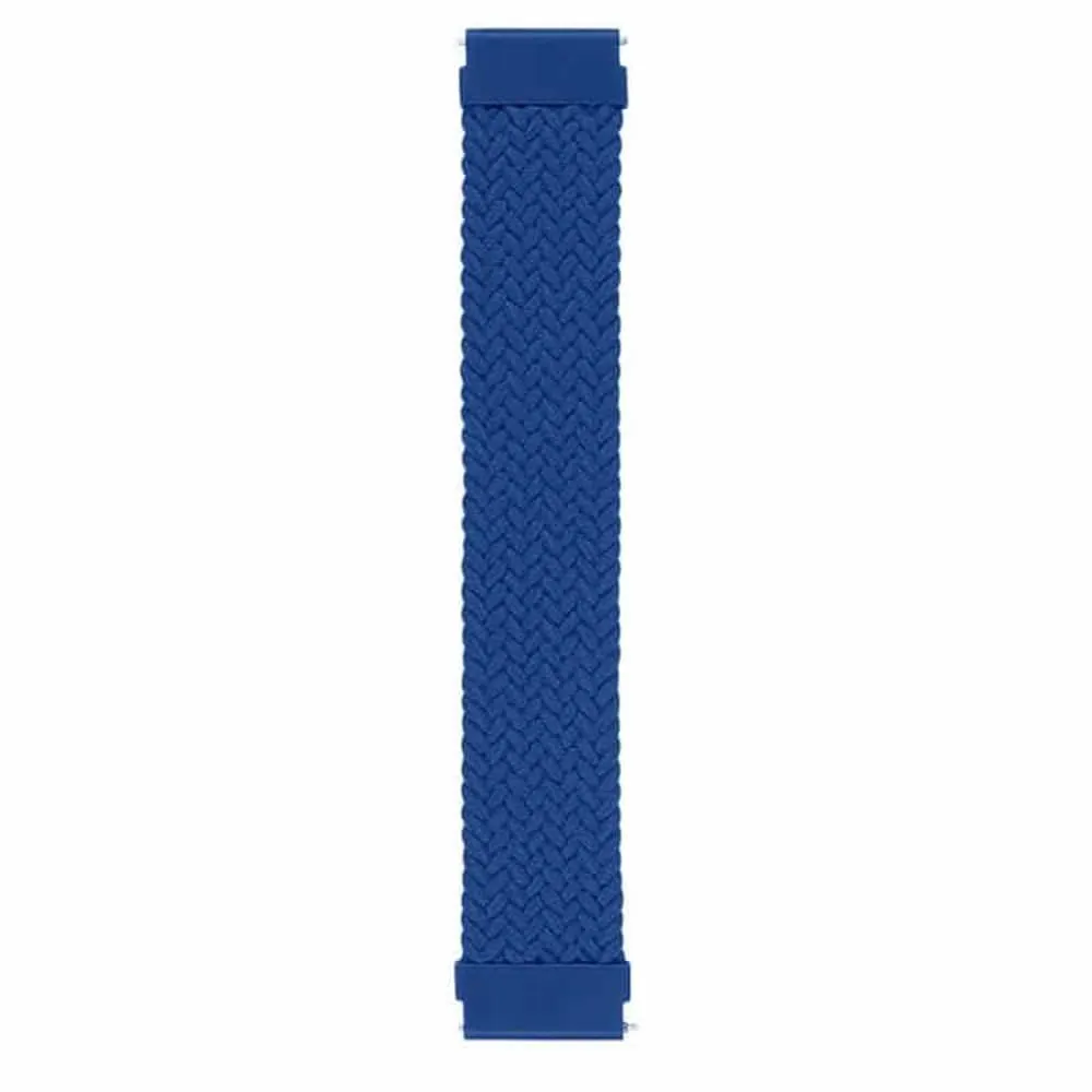 22mm PinFit Braided Elastic Loop Strap - Navy, M