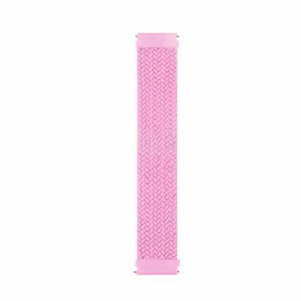 22mm PinFit Braided Elastic Loop Strap - Pink, L