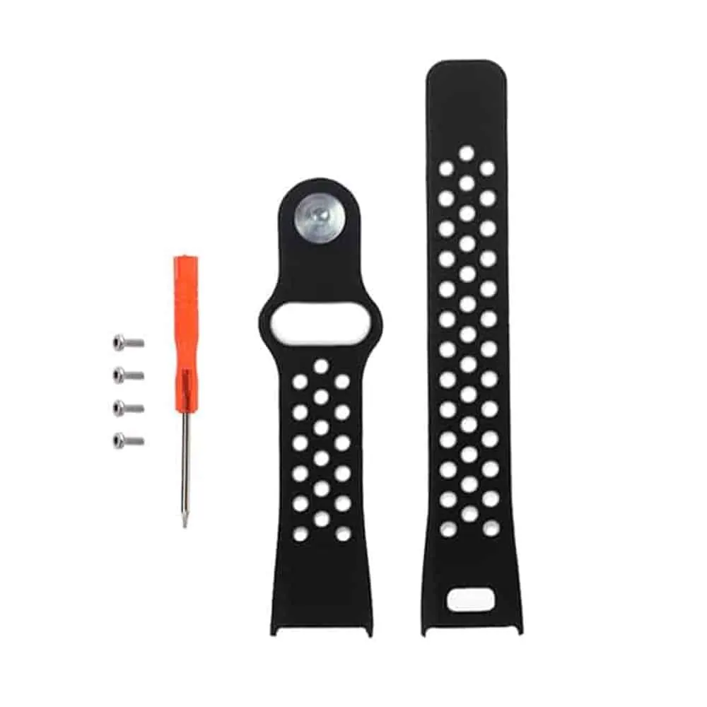 Silicone Strap for Garmin Vivosmart HR - Black, White - M-L