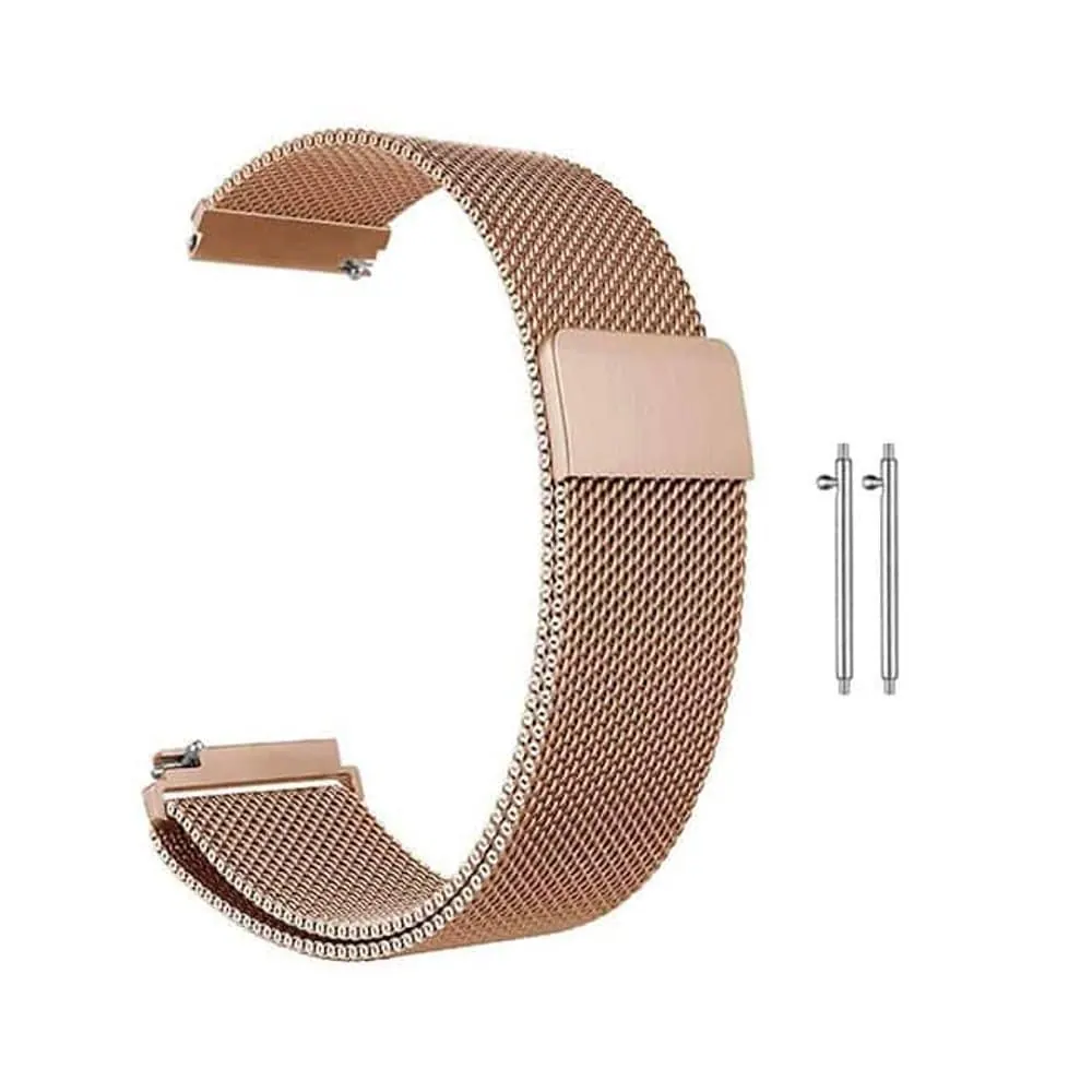 22mm Samsung S3 Frontier/Classic Milanese Strap -Rose Gold