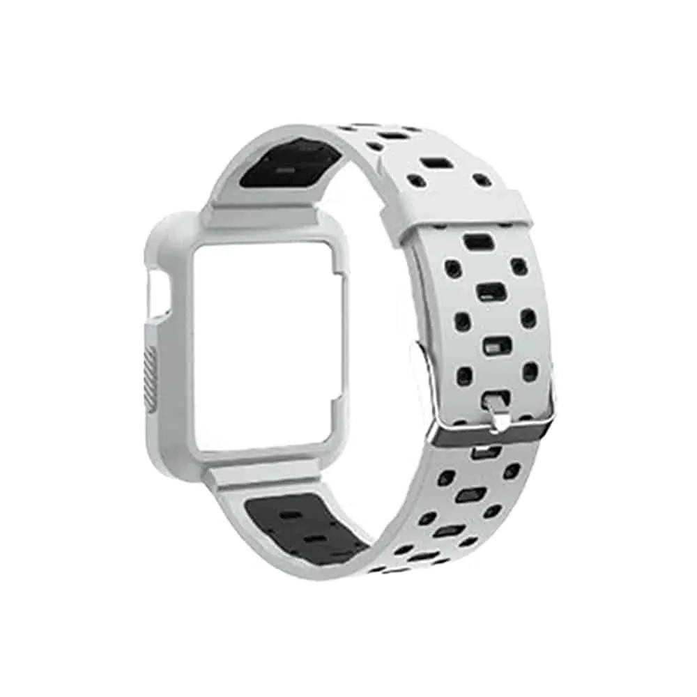Silicone Strap & Case Compatible with 42mm iWatch - White