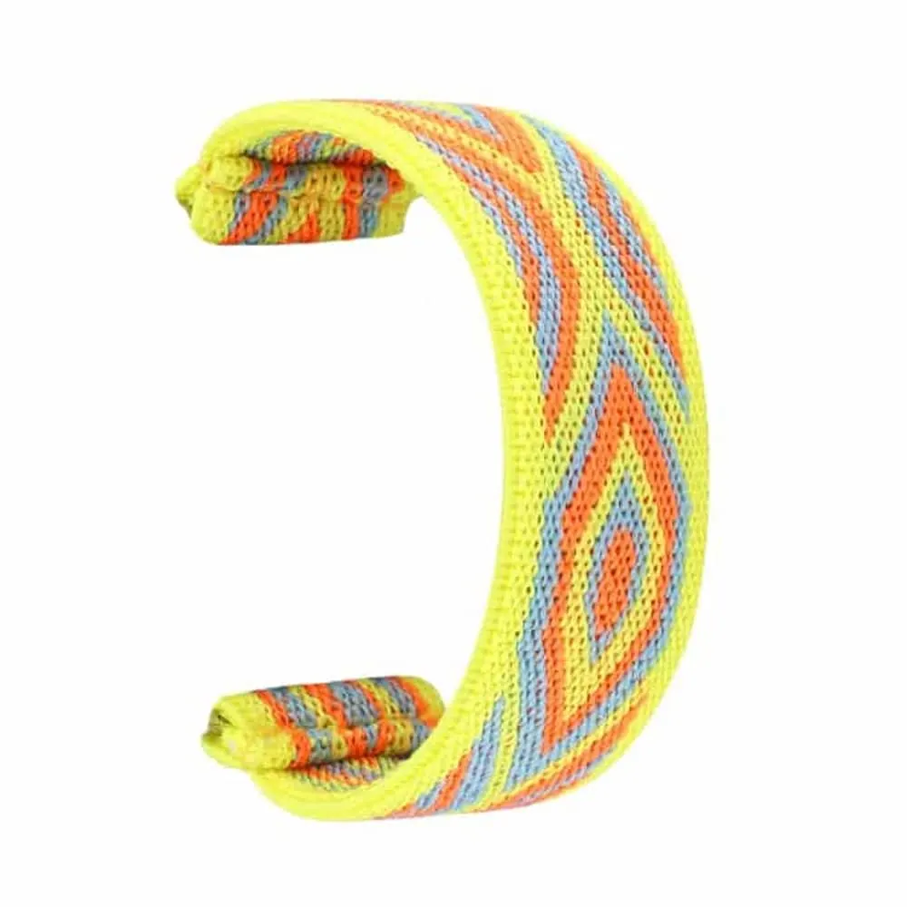 38/40/41mm Apple Watch nylon strap - Yellow stripe (S-M)