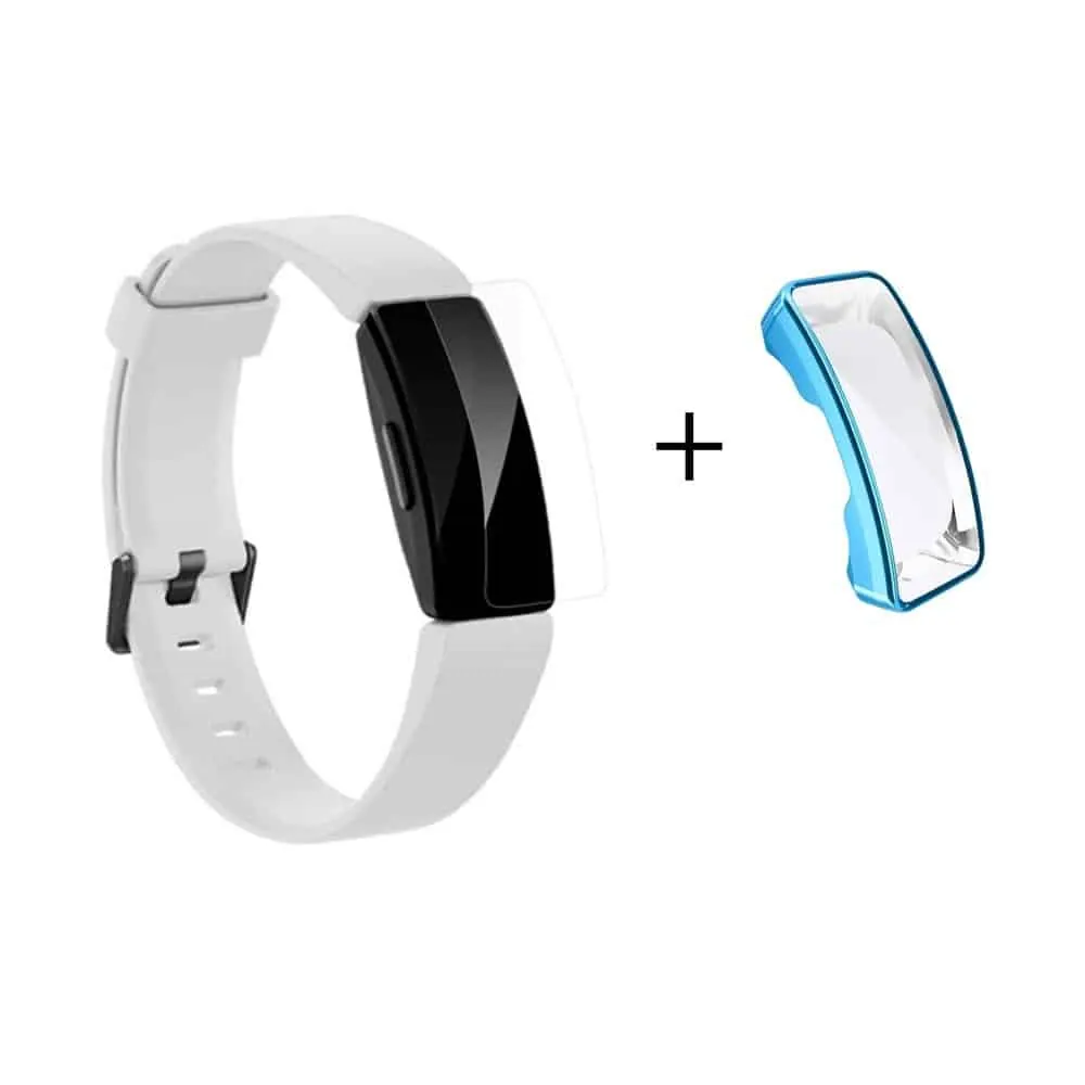 TPU Case + Screen Protector Combo for Fitbit Inspire - Blue
