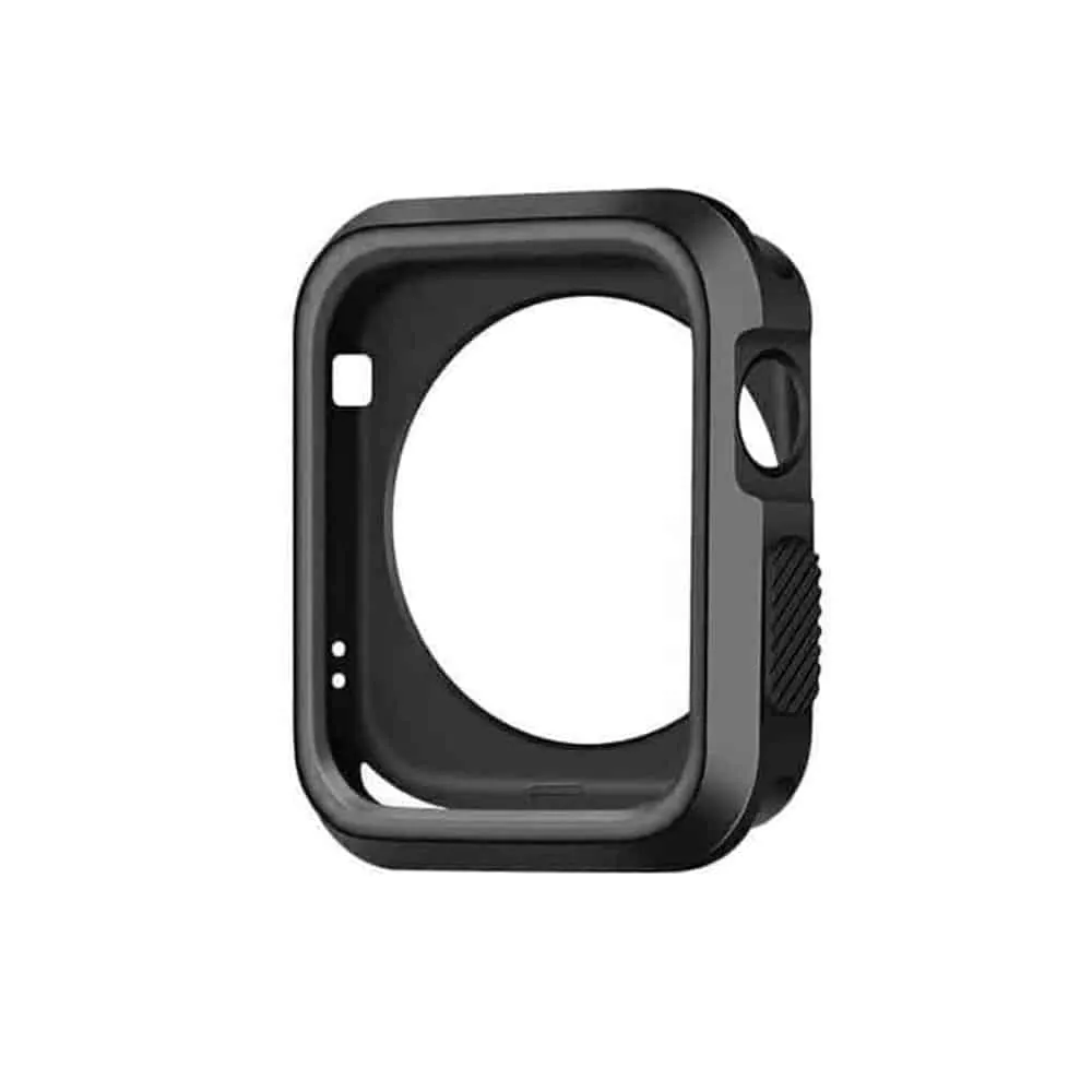 Silicone Protective Case for 42MM Apple Watch - Black & Grey