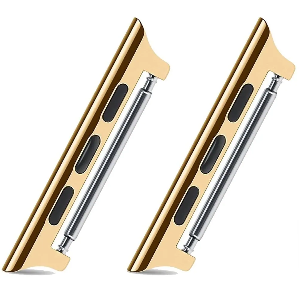 Replacement Lugs for 42mm 44mm Apple Watch- Gold