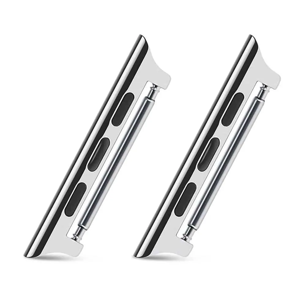 Replacement Lugs for 42mm 44mm Apple Watch- Silver