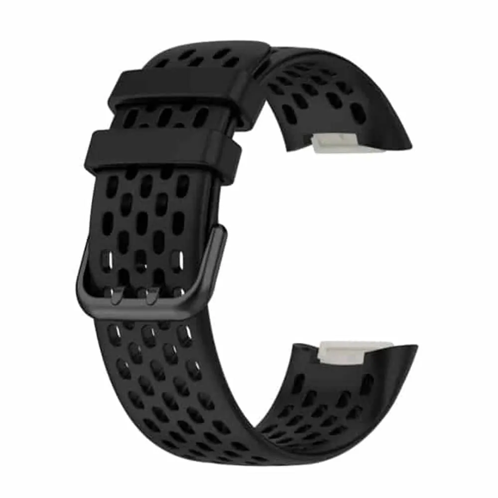 Sporty Breathable Silicone Strap for Fitbit Charge 5/ Charge 6