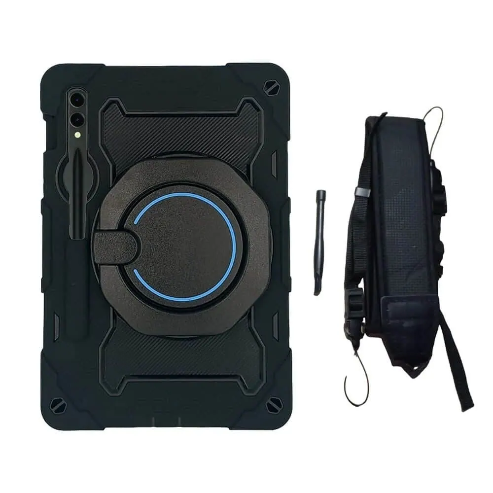 Samsung Galaxy Tab S9+ Protective Cover Case with Strap