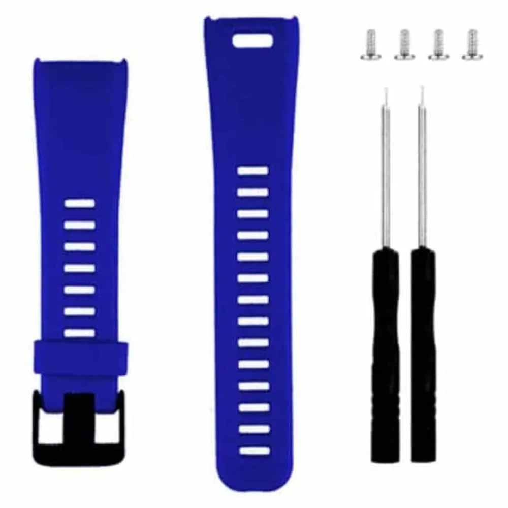 Silicone Strap for Garmin Vivosmart HR- Deep Blue