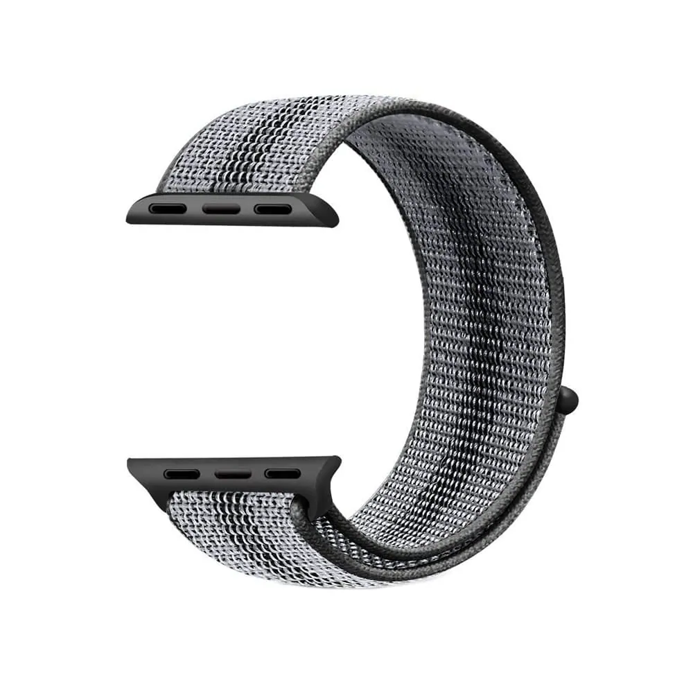 Velcro Nylon Strap for 38/40/41mm Apple watch - Black