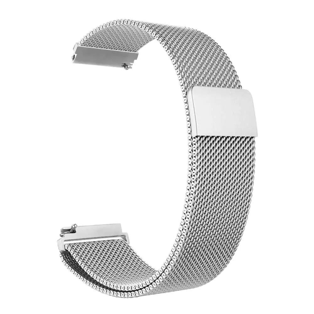 20mm Quick Release Milanese Strap - Silver