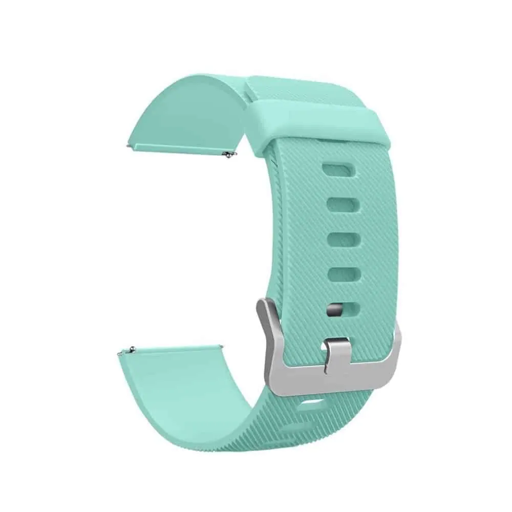 22mm Quick Release Silicone Strap - Frost Blue, M/L