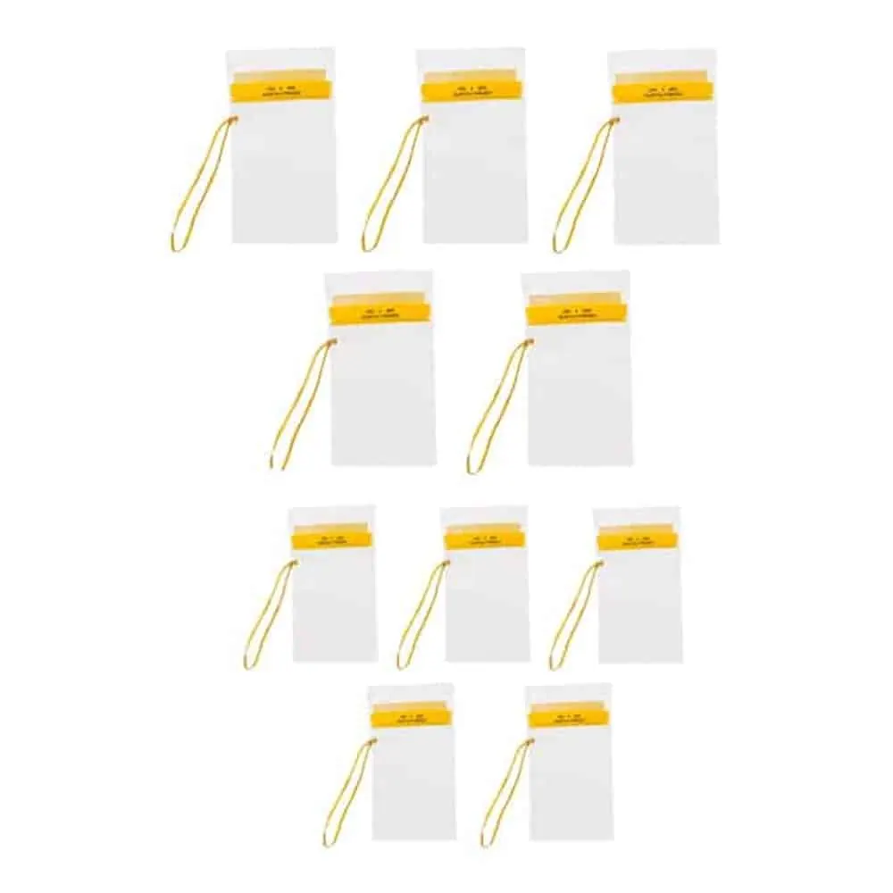 Navstar Splash Proof Phone Tablet Document Zipper Pouch - Set of 10 Combo