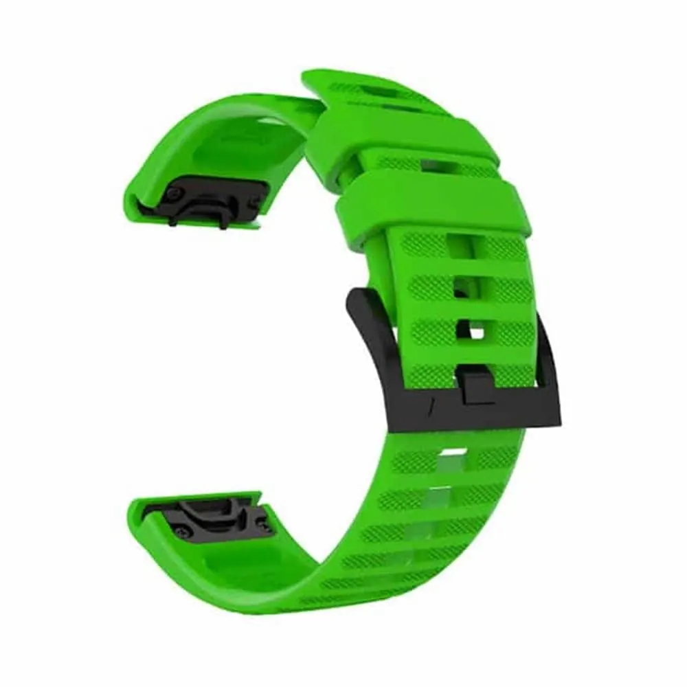 22mm EasyFit Silicone Strap for Garmin - Green