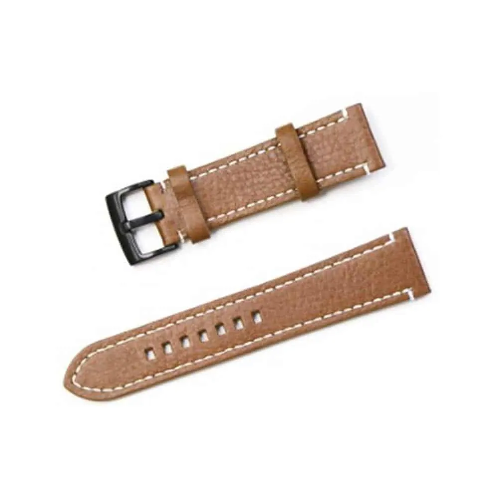 22mm PinFit Leather Strap - Light Brown