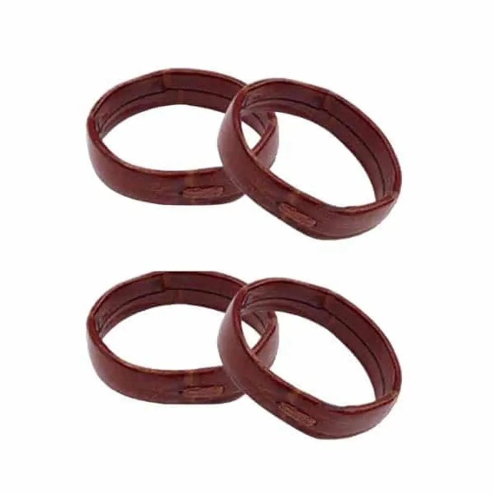 16mm PinFit Leather Strap Saver Loop Keeper - Dark Brown