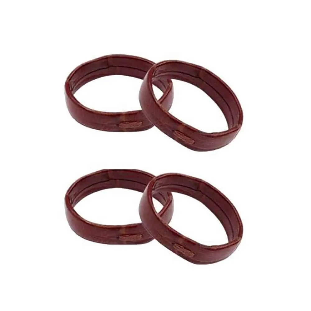 20mm PinFit Leather Strap Saver Loop Keeper - Dark Brown