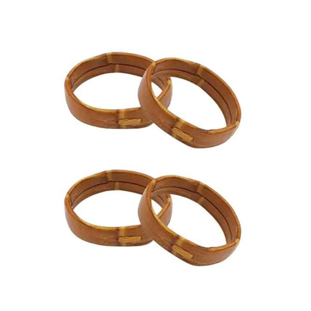 20mm PinFit Leather Strap Saver Loop Keeper - Light Brown