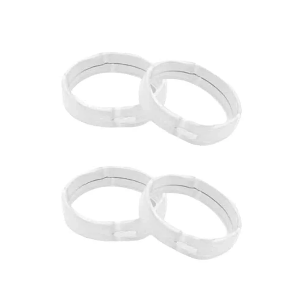20mm PinFit Leather Strap Saver Loop Keeper - White