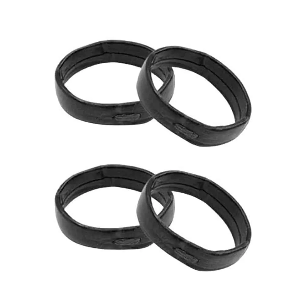 26mm PinFit Leather Strap Saver Loop Keeper - Black