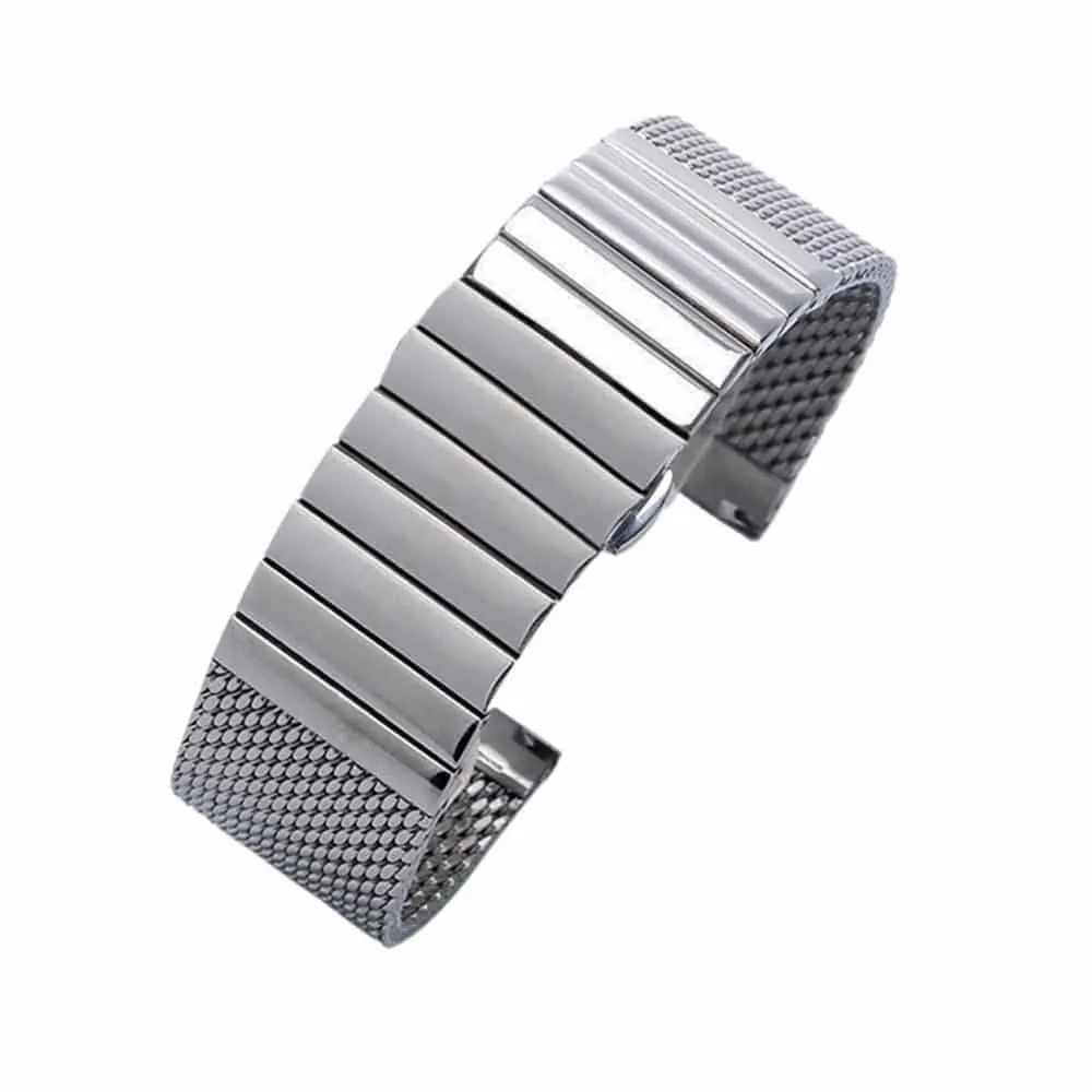 18mm PinFit Stainless Steel Band - Silver