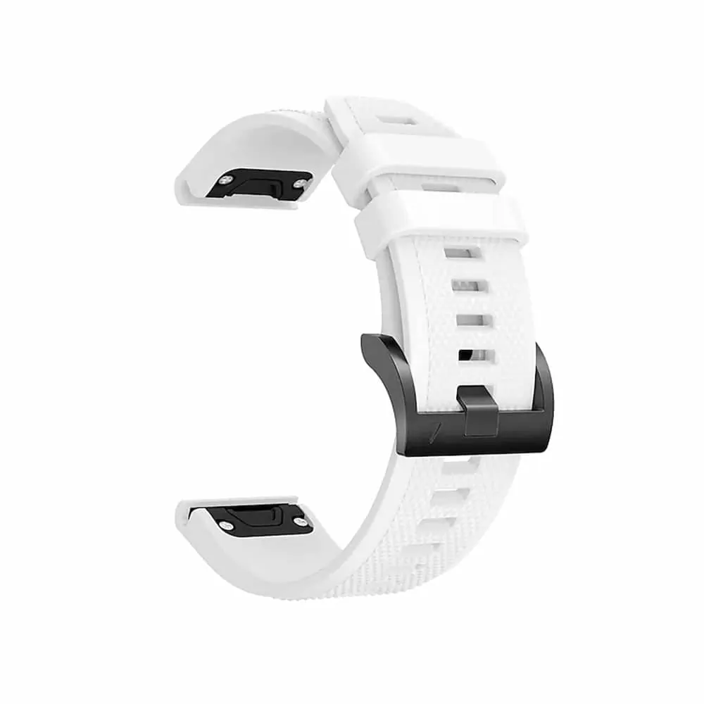 20mm EasyFit Silicone Strap for Garmin - White