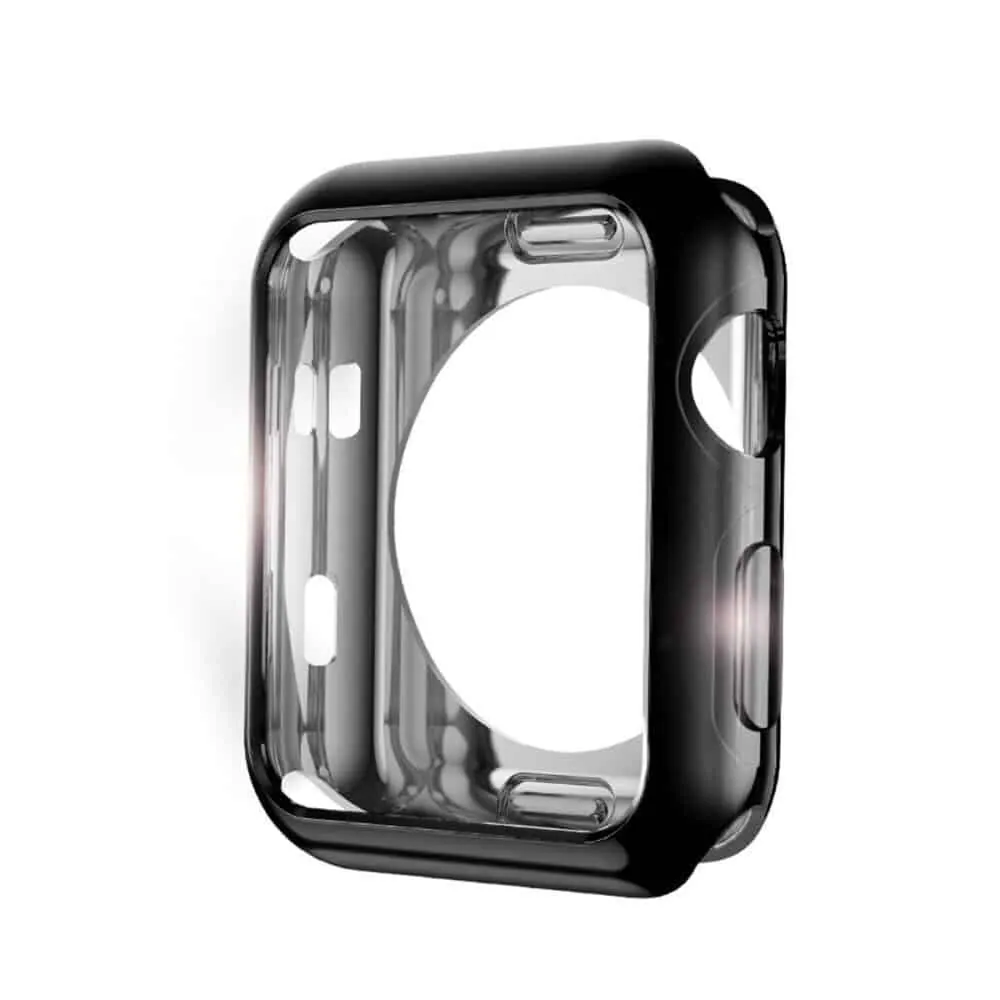 Protective TPU Bumper Case for 42MM Apple iWatch - Black