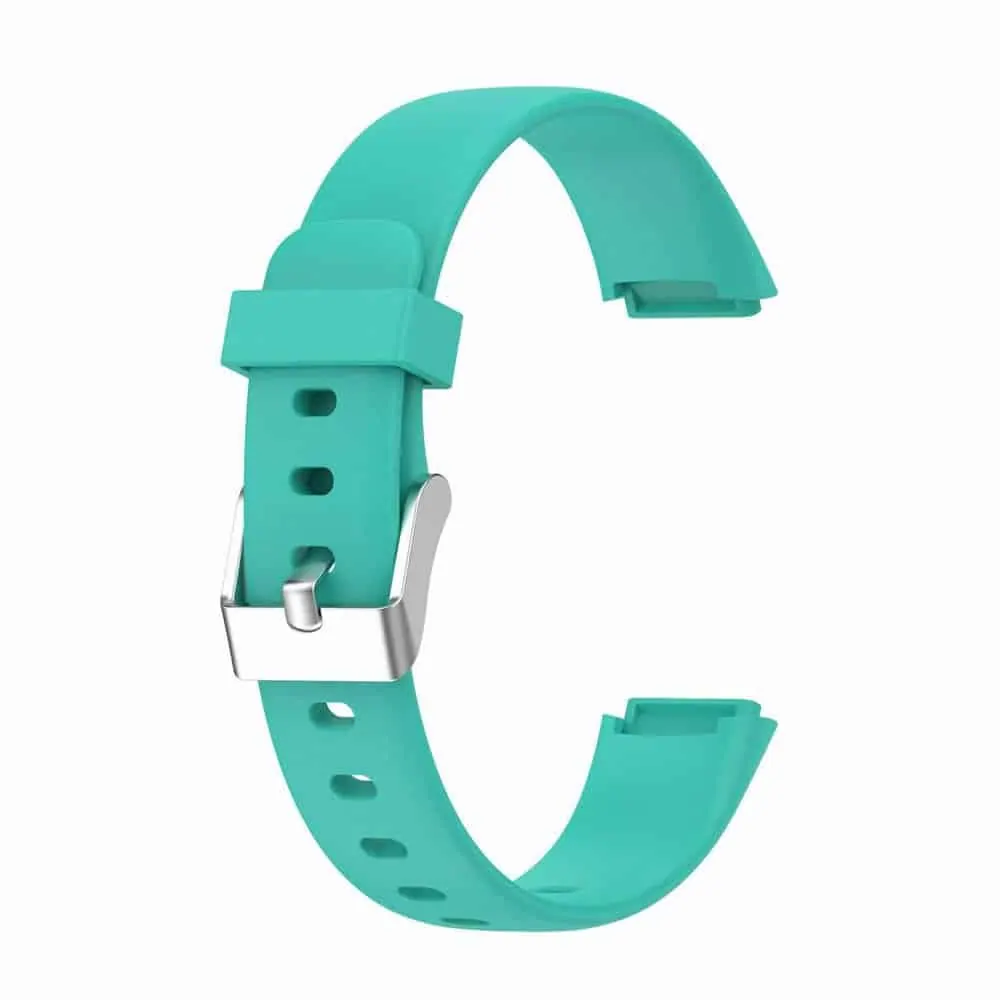 Silicone Strap Compatible with Fitbit Luxe - Frost Blue - S-M