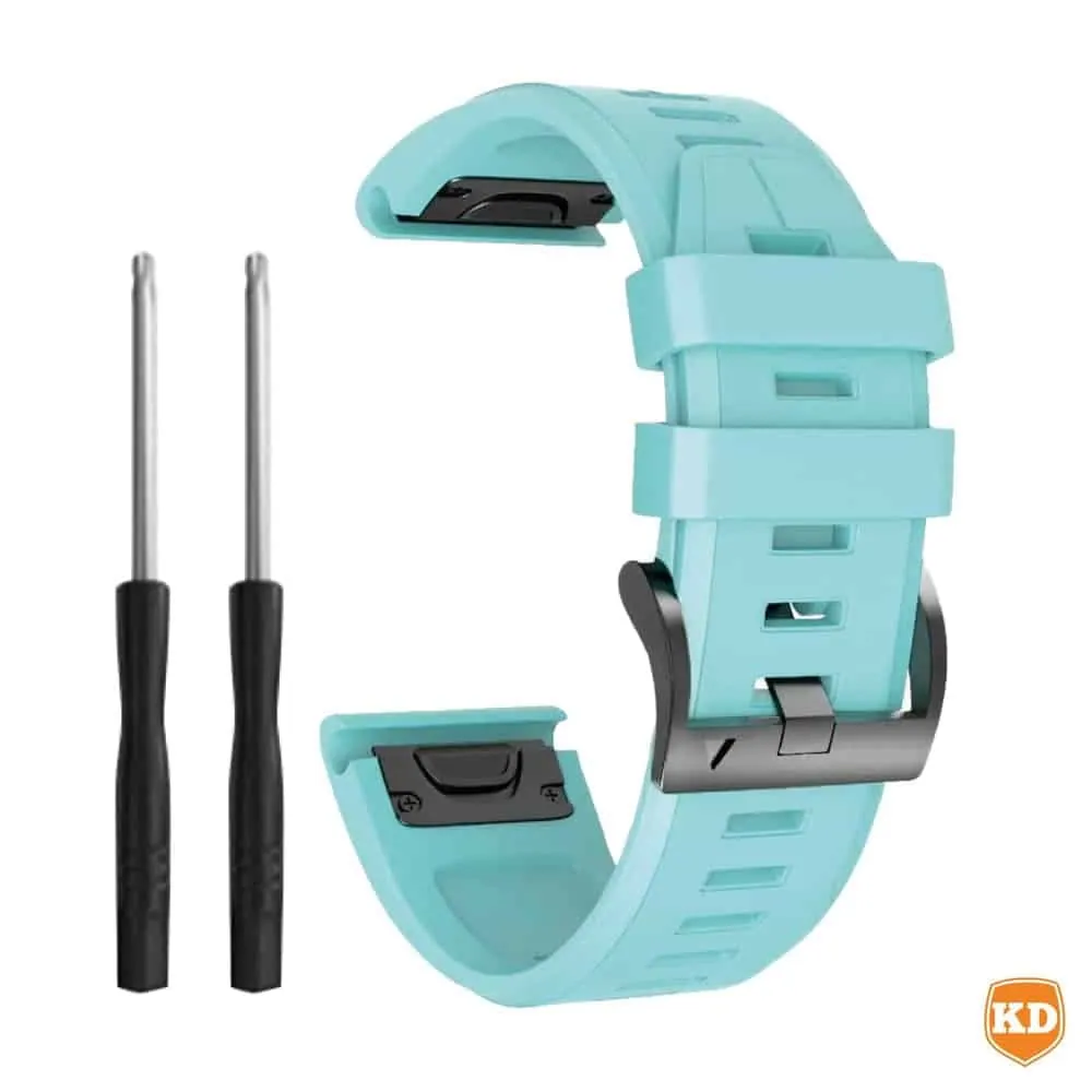 22mm EasyFit Silicone Strap for Garmin - Frost Blue