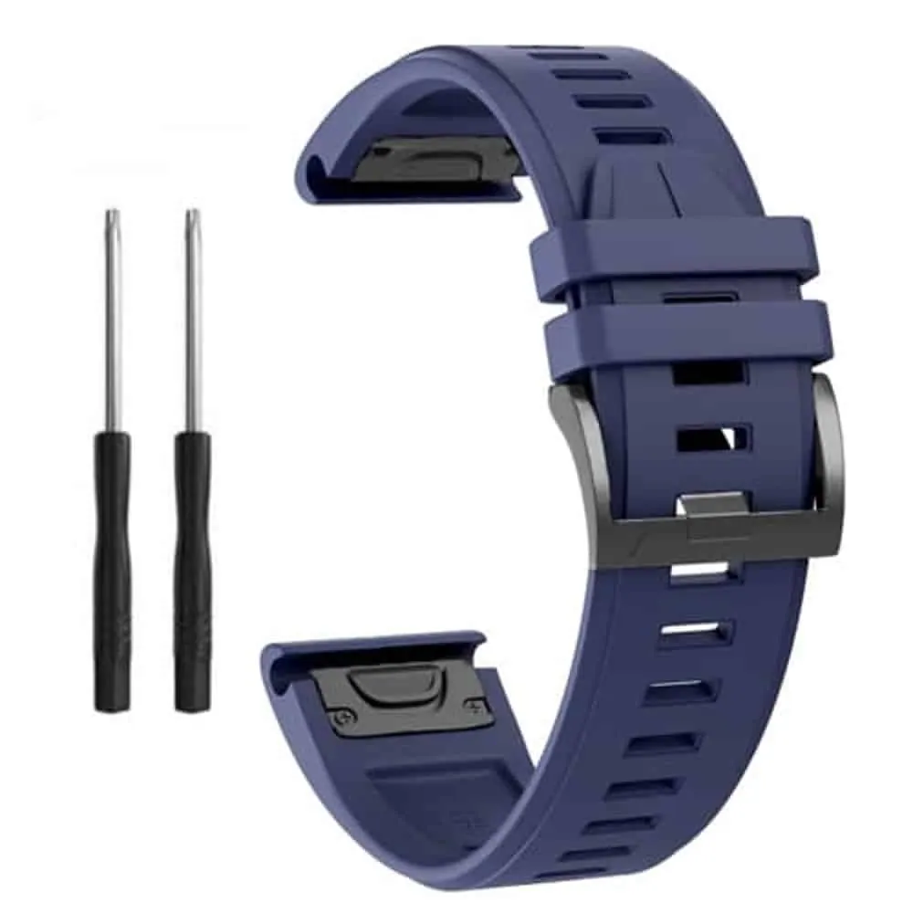 22mm EasyFit Silicone Strap for Garmin - Midnight Blue