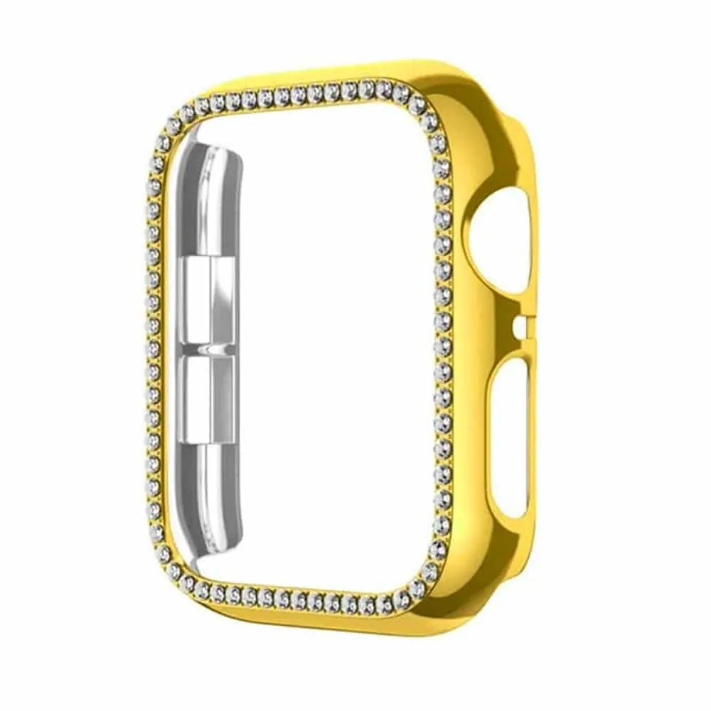 Cover with Bling Crystal Diamonds for Apple Watch 41MM Gold