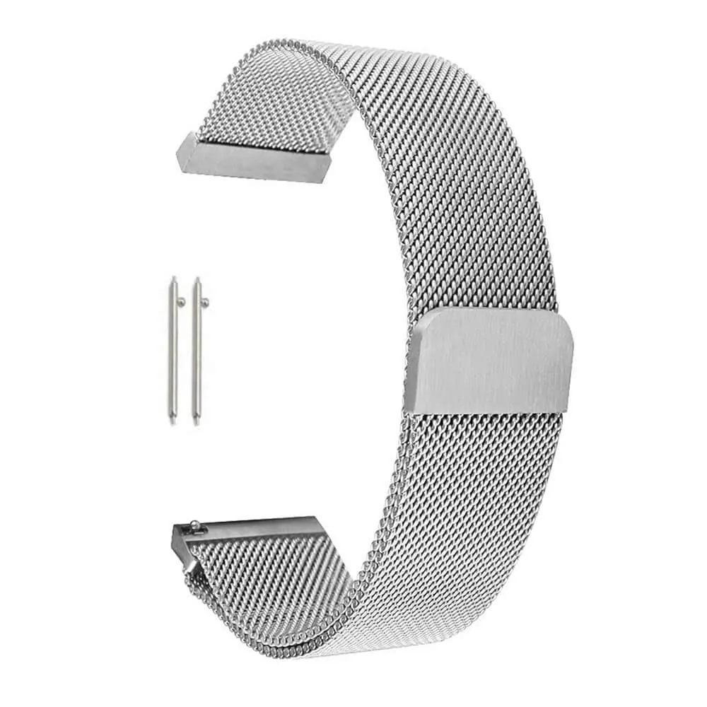 20mm Milanese Loop Strap for Samsung Galaxy Watch - Silver