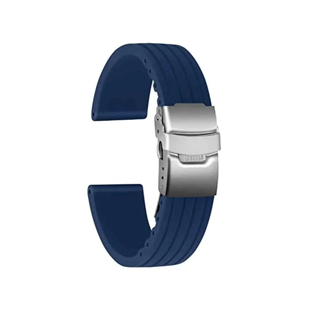 22mm PinFit Silicone Strap - Navy