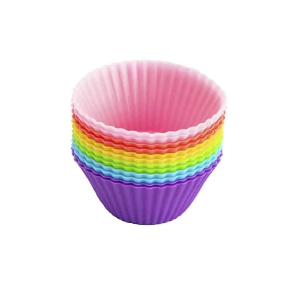 Silicone Round Mini Baking Muffin Moulds 7cm