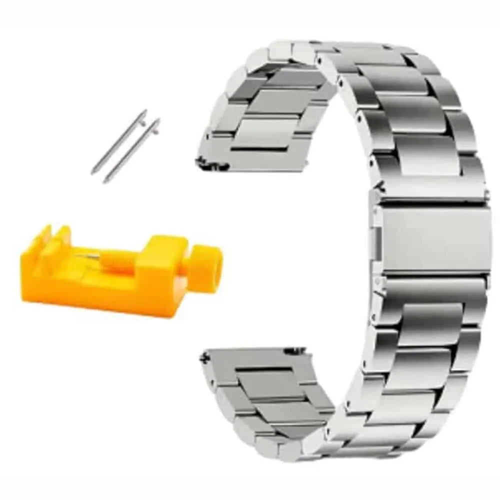 22mm Stainless Steel Strap for Samsung S3 Frontier - Silver