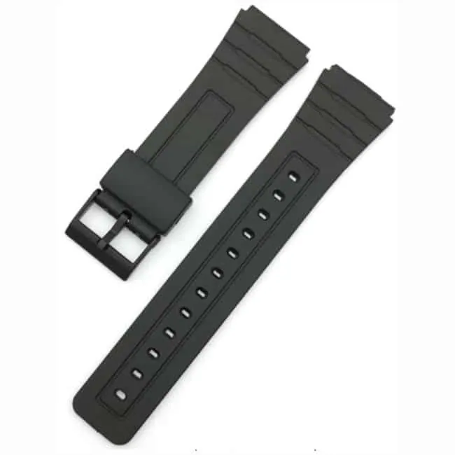 18mm PinFit Silicone Strap - Black
