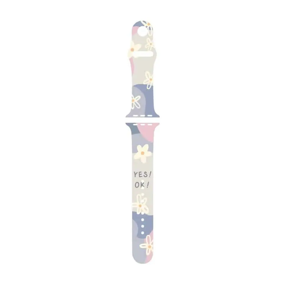 Silicone Strap for Apple Watch 38/40/41mm - Daisy