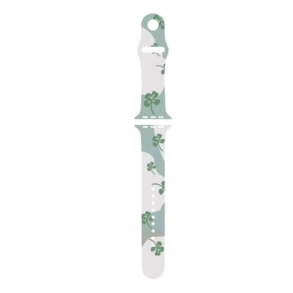 Silicone Strap for Apple Watch 38/40/41mm - Four Leaf Clover