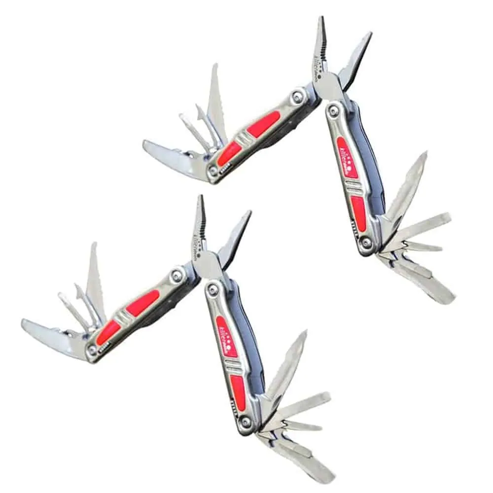 11-in-1 Outdoor Camping Steel Heavy-Duty Multi-Tool - Set of 2