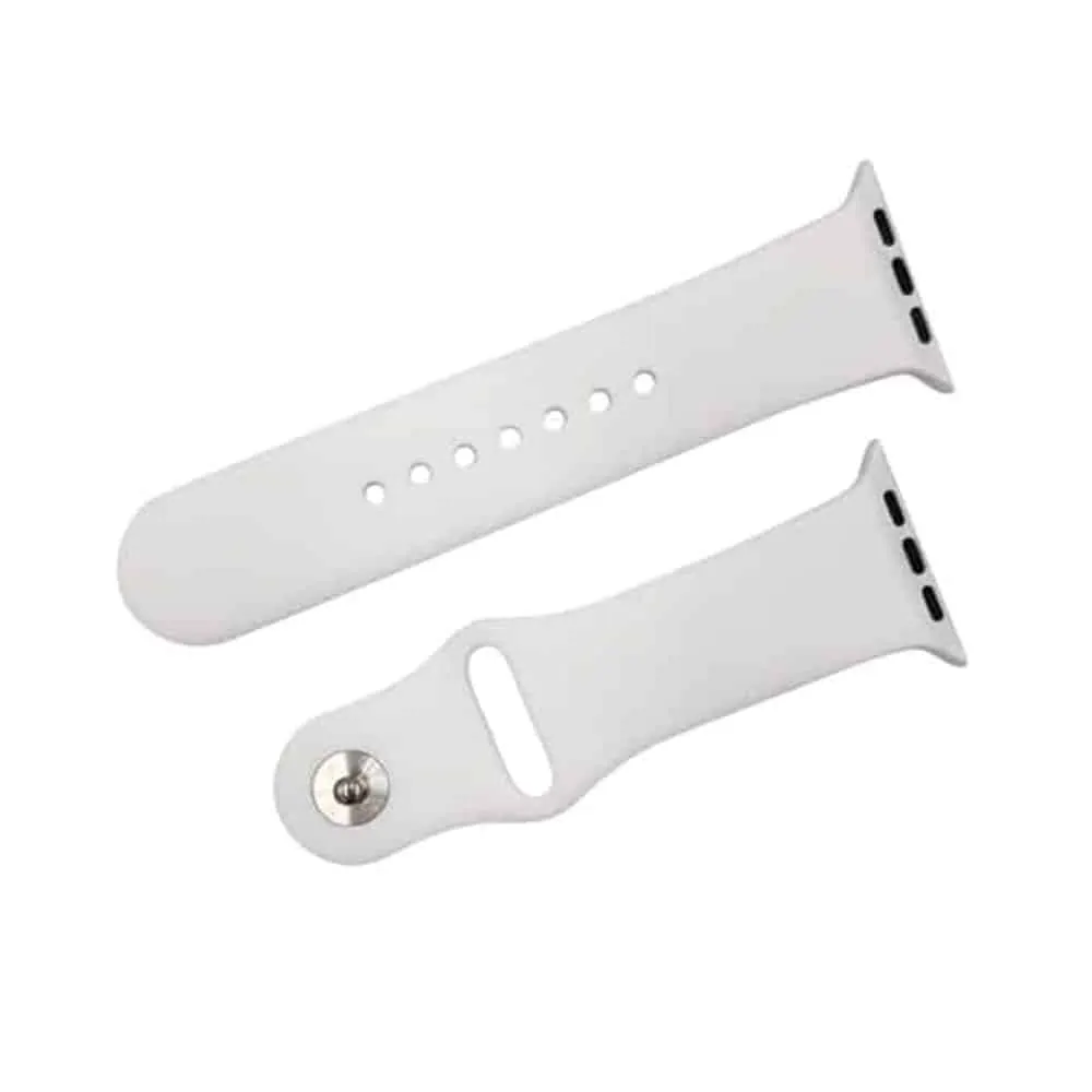 Silicone Strap for 42/44/45/49mm Apple Watch (M/L) - White
