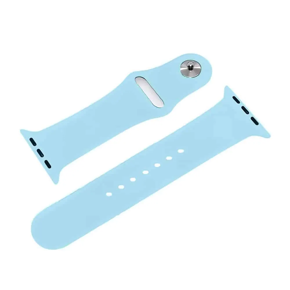 Silicone Strap for 42/44/45/49mm Apple Watch (S/M) - Light Blue