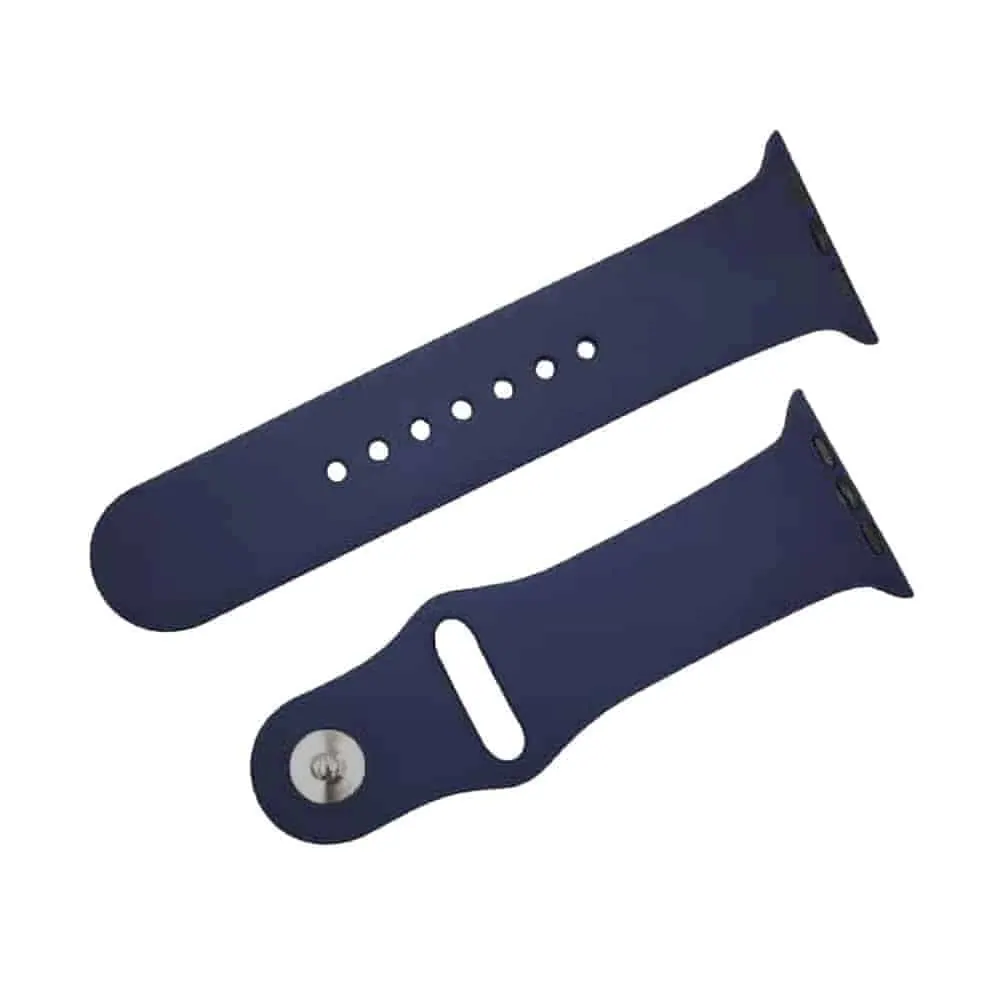 Silicone Strap for 42/44/45/49mm Apple Watch (S/M) - Navy