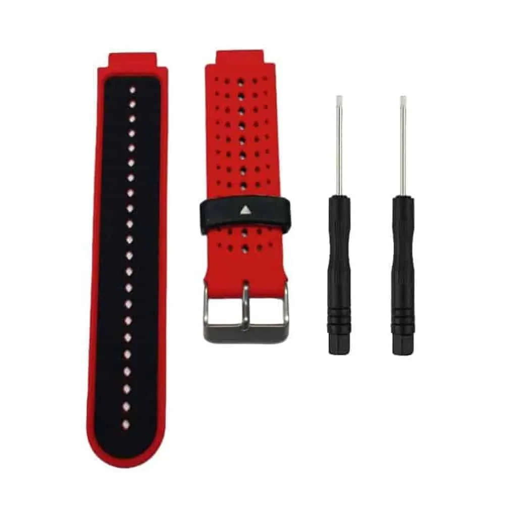 Silicone Strap for Garmin Forerunner 220/ 230/ 235/ 620/ 630 - Red