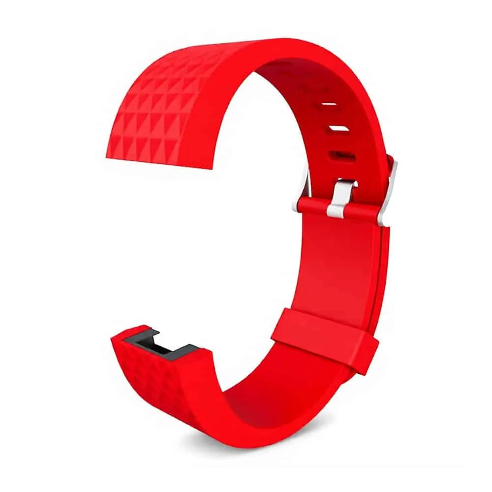 Silicone Strap for Fitbit Charge 2 M/L -Red