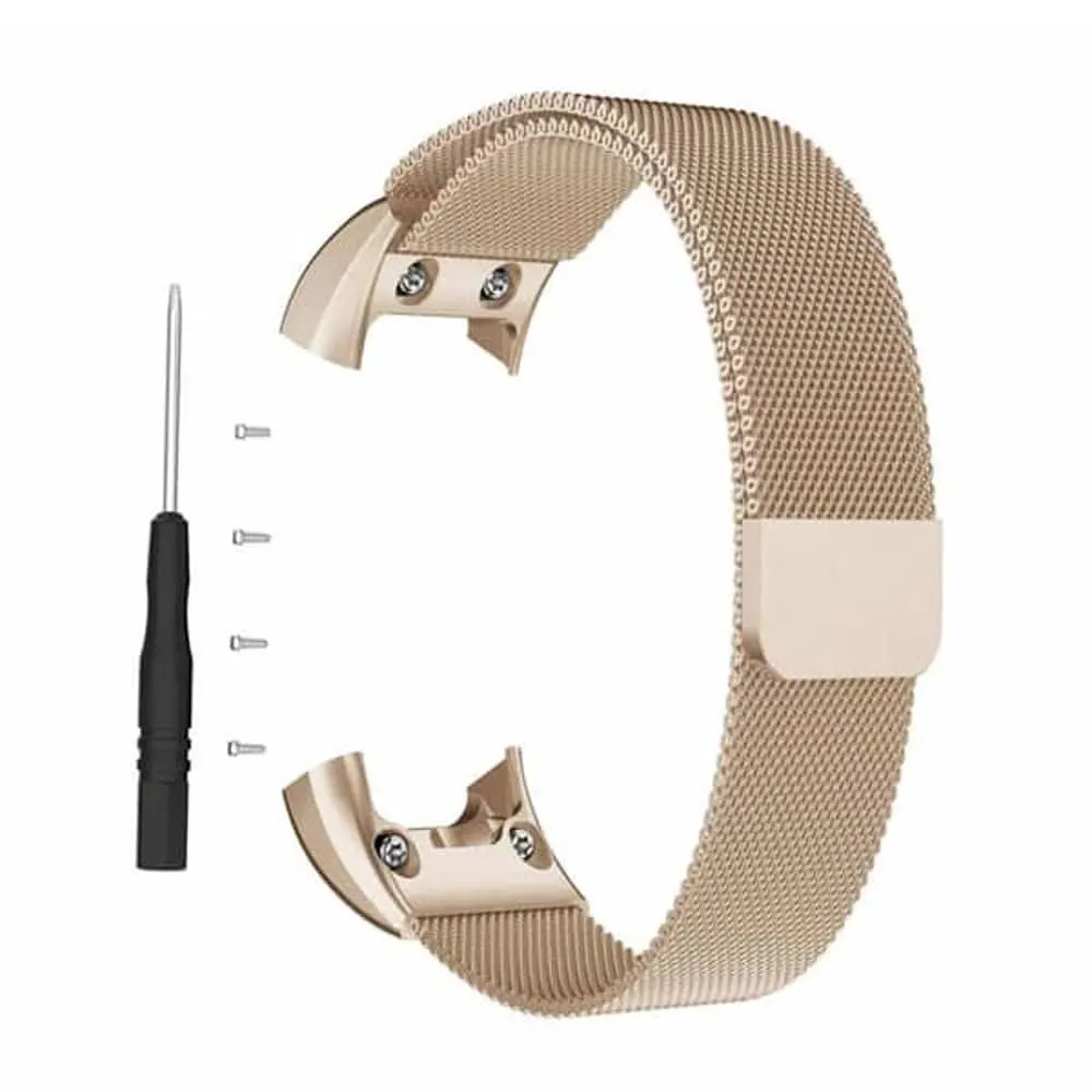 Stainless Milanese Strap for Garmin Vivosmart HR - Rose Gold