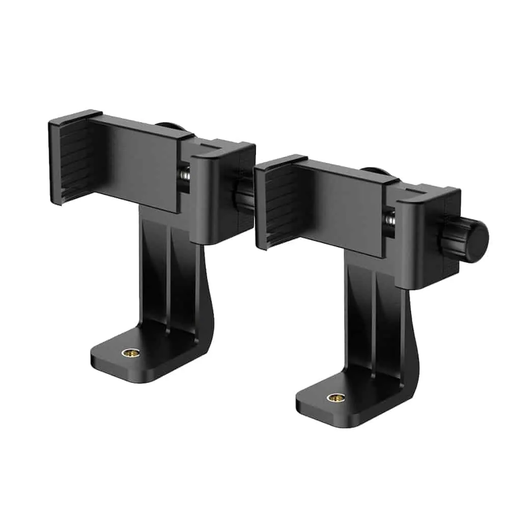 Universal 360 Adjustable Tripod Adapter Clip Smartphone Mount x2 Combo