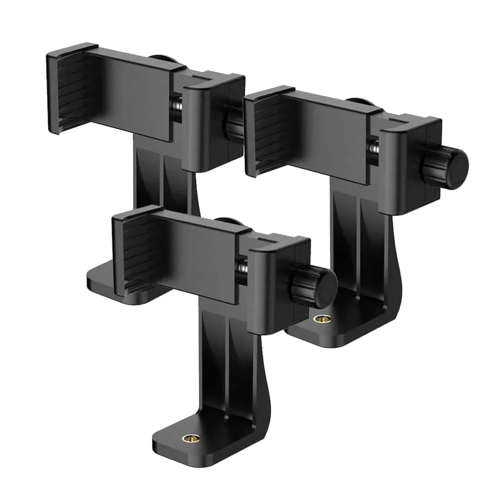 Universal 360 Adjustable Tripod Adapter Clip Smartphone Mount x3 Combo
