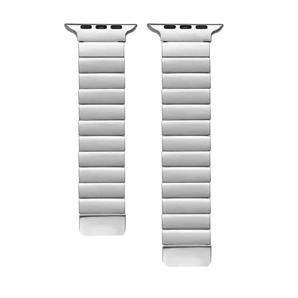 Stainless Steel Magnetic watch band for Apple watch 42/44/45/49mm - Silver