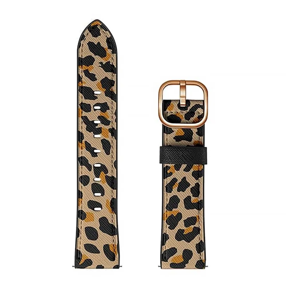 Vegan Leather Strap for 38/40/41mm Apple Watch- Leopard
